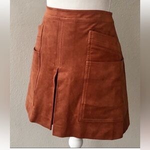 BCBGMAXAZRIA Faux Suede Mini Skirt Size XXS